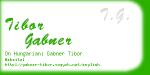tibor gabner business card